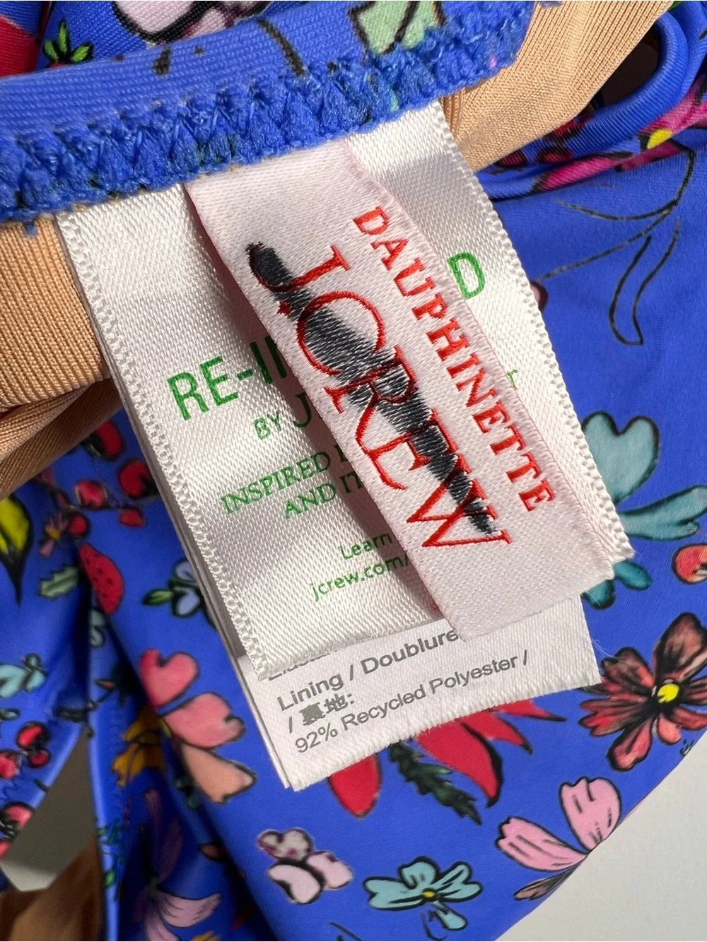 J. Crew X Dauphinette Plunge One-Piece Floral Swim Size 12